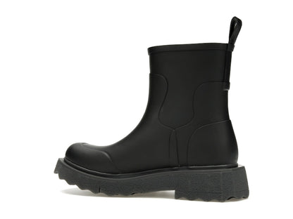 OFF-WHITE Rubber Rain Boot Black
