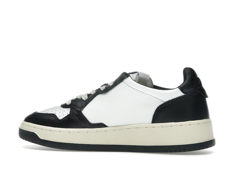 Autry Medalist Leather Low White Black (Women's)