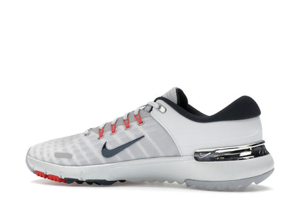 Nike Free Golf Pure Platinum Light Crimson Wolf Grey Armory Navy