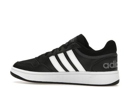 adidas Hoops 3.0 Low Black White Stripes