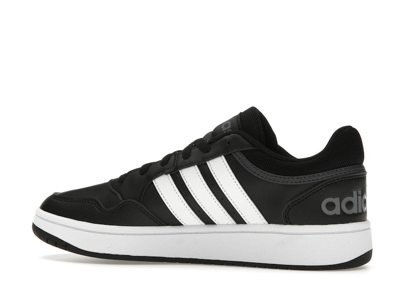 adidas Hoops 3.0 Low Black White Stripes