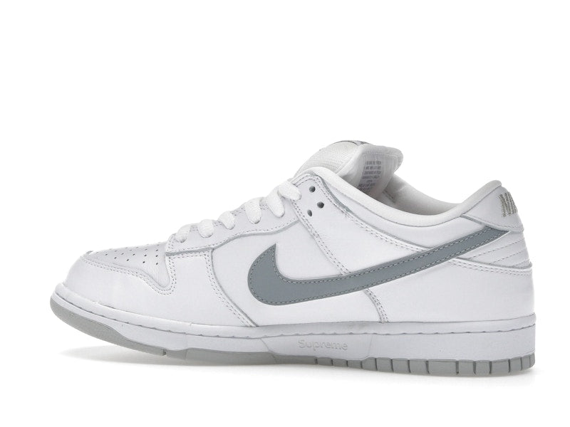 Nike SB Dunk Low Supreme 94 White Metallic Silver