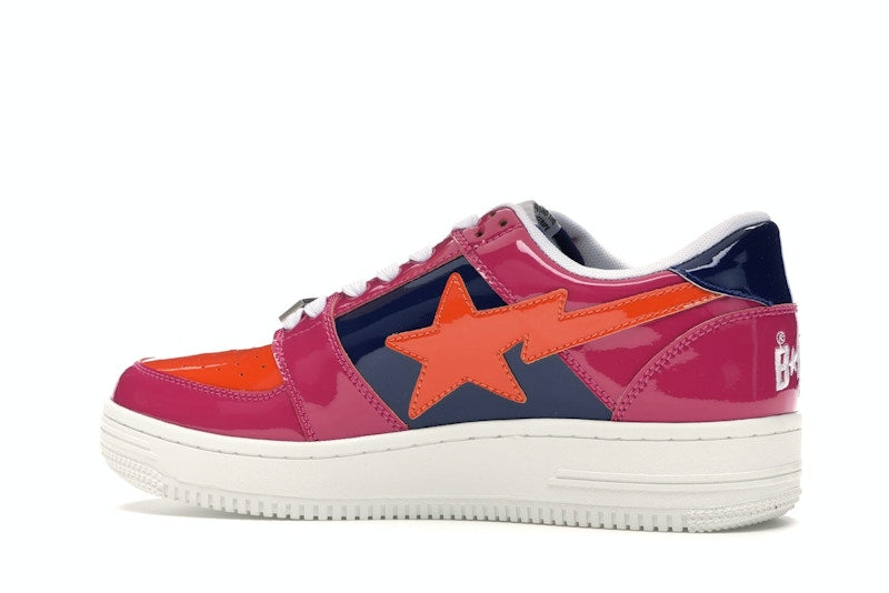 A Bathing Ape Bape Sta Low Color Block Pink Orange Navy