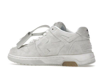 OFF-WHITE Out Of Office OOO Low Tops Vintage Suede Destressed White