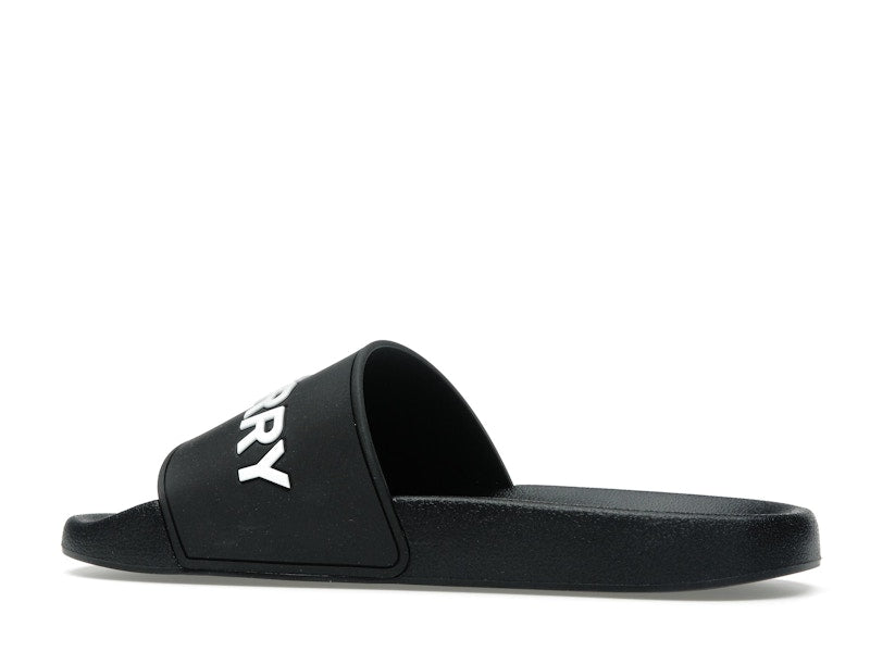 Burberry Logo Slides Black Optic White