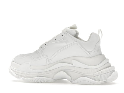 Balenciaga Triple S Synthetic Leather Triple White (Women's)