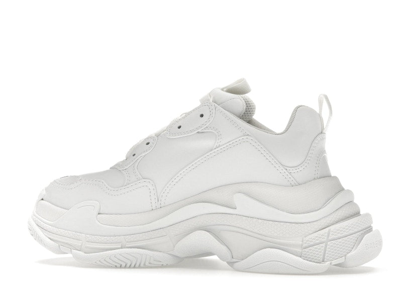 Balenciaga Triple S Synthetic Leather Triple White (Women's)