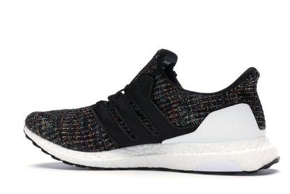 adidas Ultra Boost 4.0 Black Multi-Color White Heel Cage