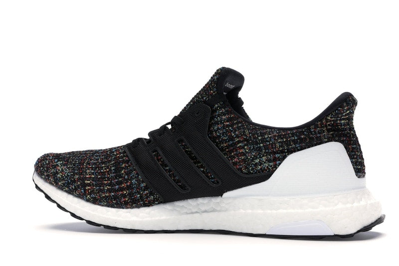 adidas Ultra Boost 4.0 Black Multi-Color White Heel Cage