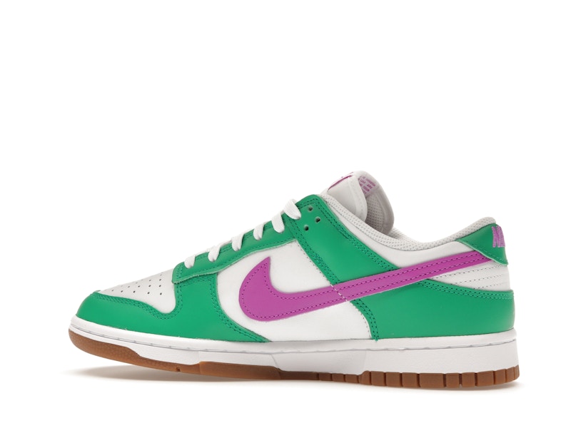Nike Dunk Low White Stadium Green Fuchsia (Women's)