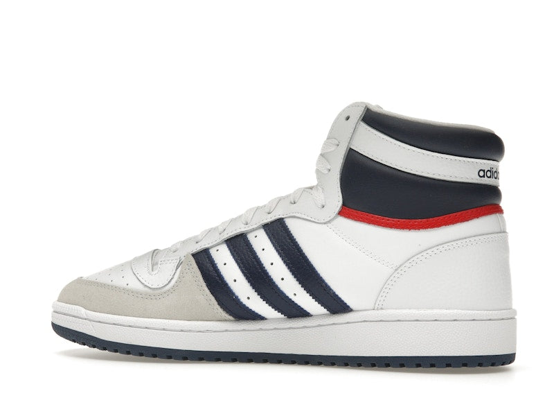 adidas Top Ten Hi White Navy Red