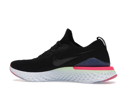 Nike Epic React Flyknit 2 Black Sapphire Hyper Pink
