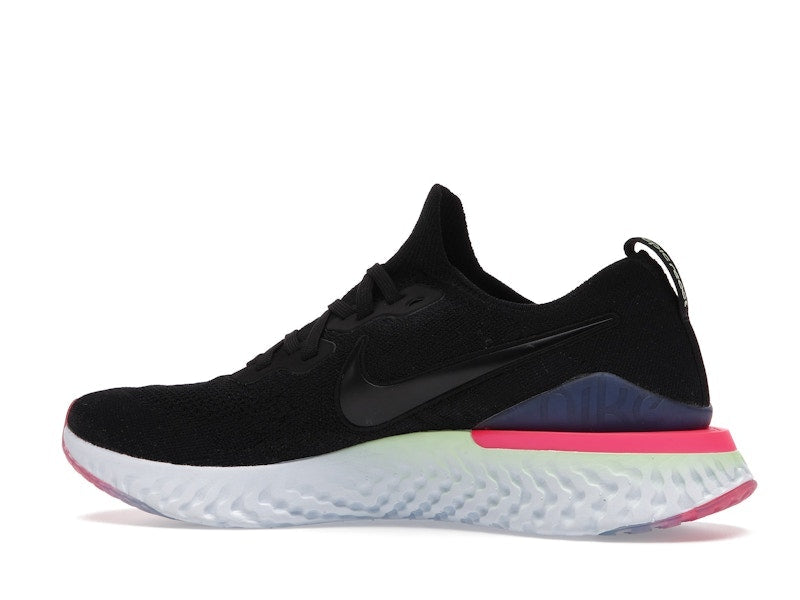 Nike Epic React Flyknit 2 Black Sapphire Hyper Pink