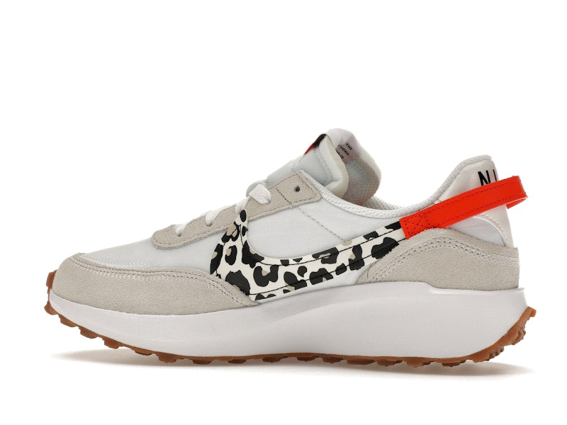 Nike Waffle Debut White Team Orange Leopard (Women's)