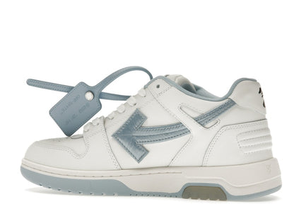 OFF-WHITE Out Of Office OOO Low Tops Embroidered Arrow White Light Blue
