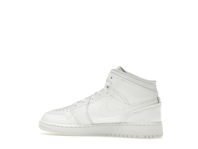 Jordan 1 Mid Triple White (2023) (GS)
