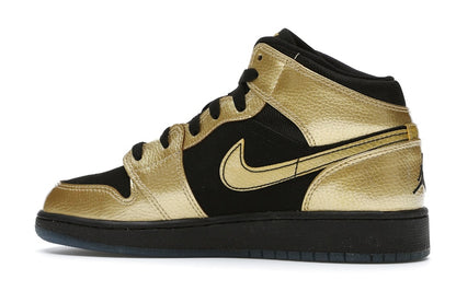 Jordan 1 Mid Metallic Gold Coin Black (GS)