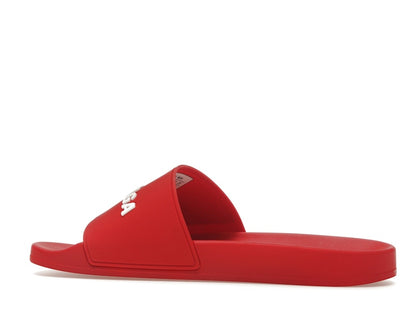 Balenciaga Pool Slide Red White