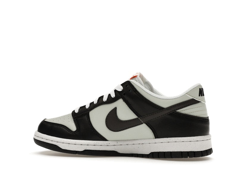Nike Dunk Low Black Bright Mandarin Mini Swoosh (GS)