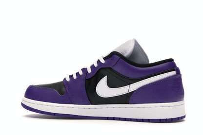 Jordan 1 Low Court Purple Black