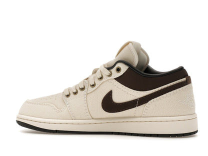 Jordan 1 Low Premium Pale Ivory Off Noir Baroque Brown