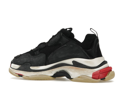 Balenciaga Triple S DIY Black Red White