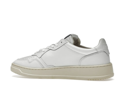 Autry Medalist Leather Low White