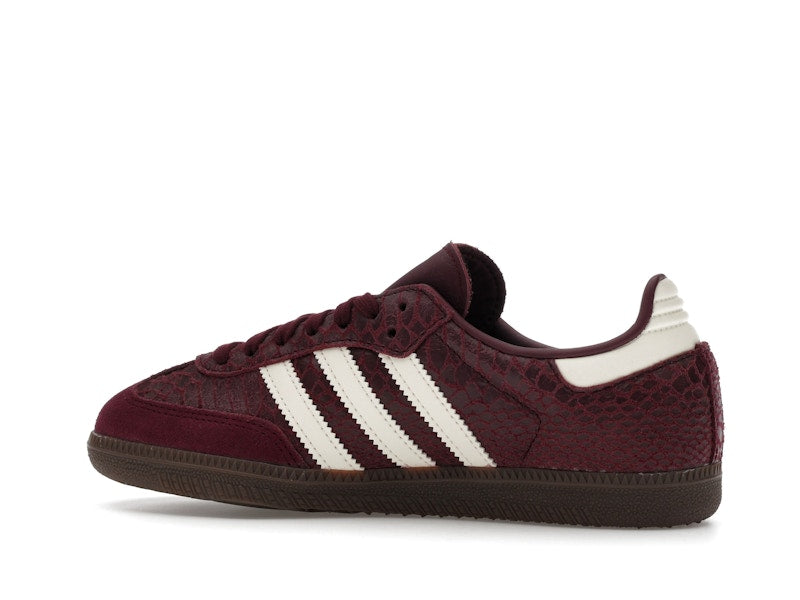 adidas Samba OG Snakeskin Maroon Cream White (Women's)