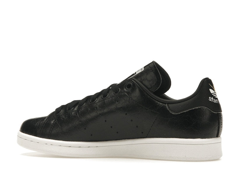 adidas Stan Smith Cracked Leather Black Gold (Women's)