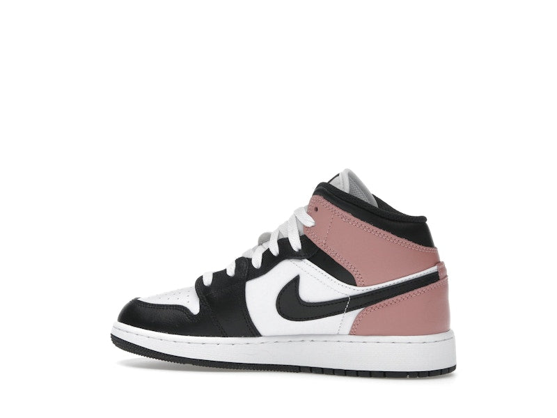 Jordan 1 Mid White Rust Pink Black (GS)