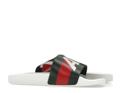 Palace x Gucci Logo Web Slide Sandal White