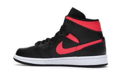 Jordan 1 Mid Black Siren Red (Women's)