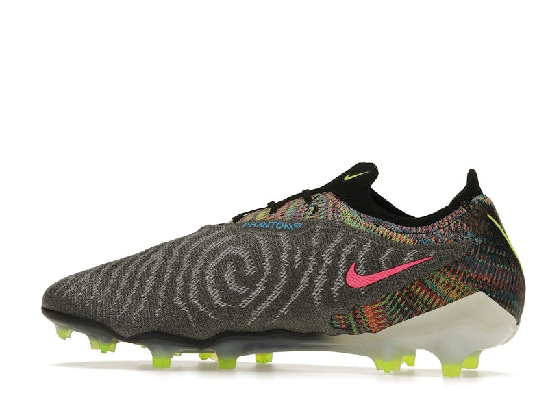 Nike Gripknit Phantom GX Elite Fusion FG Black White Blue Glow Volt