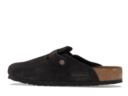 Birkenstock Boston Soft Footbed Suede  Mocha