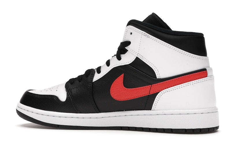 Jordan 1 Mid Black Chile Red White
