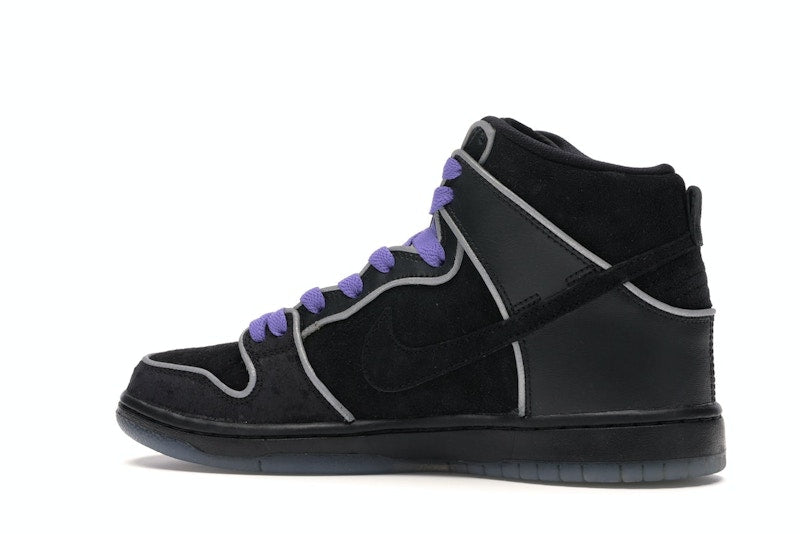Nike SB Dunk High Black Purple Box