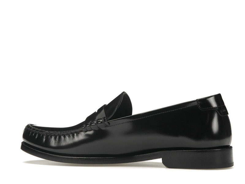 Saint Laurent Le Loafer Penny Slippers Black Leather