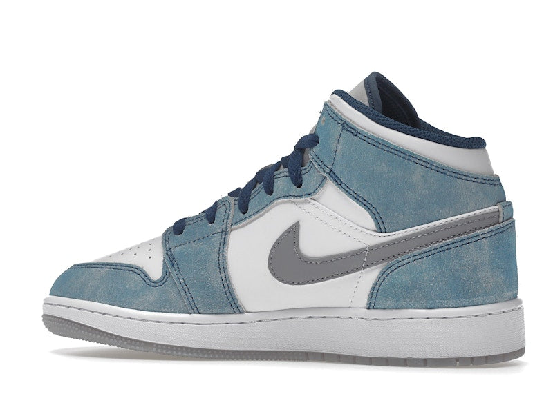 Jordan 1 Mid SE French Blue Light Steel (GS)