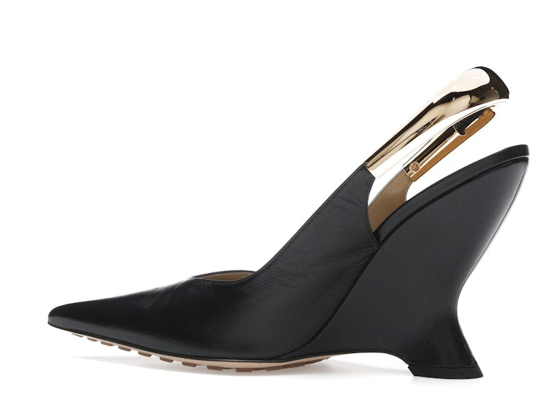 Bottega Veneta Punta Pointed-Toe Slingback Pumps Black (Women's)