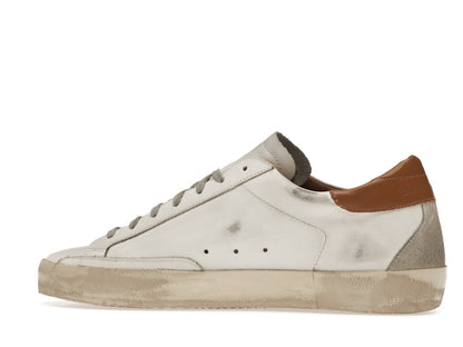 Golden Goose Super-Star White Vacchetta Tan Grey Suede Patch