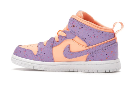 Jordan 1 Mid Paint Splatter Orange Purple (TD)