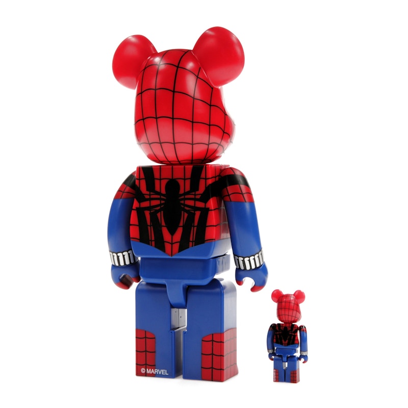 Bearbrick x Marvel Spider-Man (Ben Reilly) 100% & 400% Set