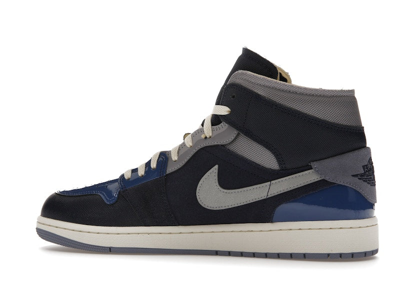 Jordan 1 Mid SE Craft Obsidian French Blue Ashen Slate White