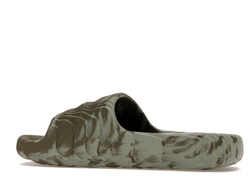 adidas Adilette 22 Slides Olive Strata Silver Green