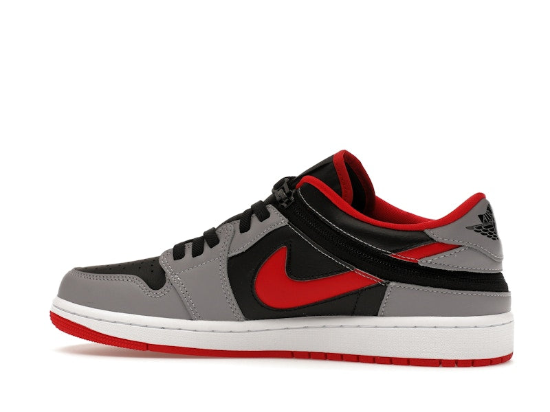 Jordan 1 Low Flyease Fire Red Cement Grey