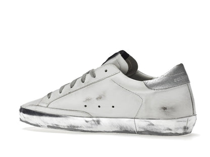 Golden Goose Super-Star White Silver Sparkle (Women's)