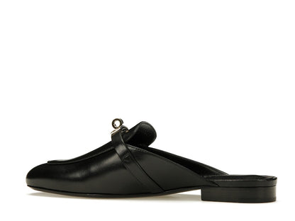 Hermes Oz Mule Noir Goatskin Leather