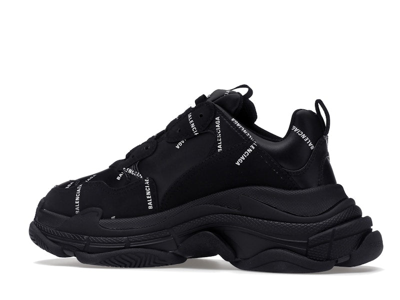 Balenciaga Triple S Black Logo (Women's)