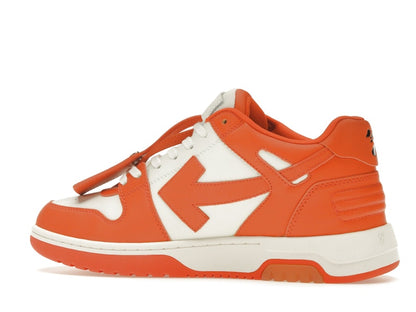 OFF-WHITE Out Of Office OOO Low Tops White Orange