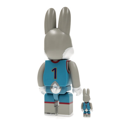 Bearbrick x Space Jam: A New Legacy Rabbrick Bugs Bunny 100% & 400% Set Grey